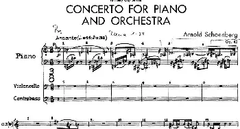 Piano Concerto Op.42(钢琴谱) 阿诺德·勋伯格