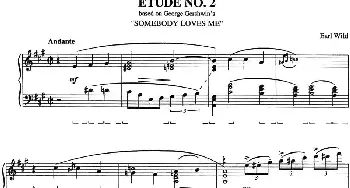 Etude 2.Somebody Loves Me(钢琴谱) 乔治·格什温
