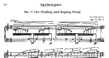 Arabesques Op.42(钢琴谱) 里奥·奥恩斯坦(Leo Ornstein）