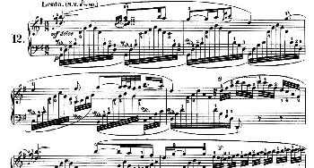 Nocturne No.12 in G Major (钢琴谱) 约翰·菲尔德(John Field）