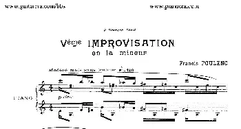 15 Improvisations(钢琴谱) 弗朗西斯·普朗克