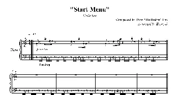 Start Menu(钢琴谱)
