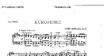 Humoreske in c-sharp Minor Op.59(钢琴谱) 约瑟夫·卡西马·霍夫曼(Josef Casimir Hofmann）