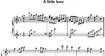 A little love(钢琴谱)