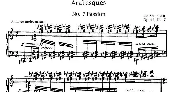 Arabesques Op.42(钢琴谱) 里奥·奥恩斯坦(Leo Ornstein）