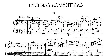 Escenas Románticas(钢琴谱) 恩里克·格拉那多斯(Enrique Granados）