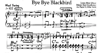 Bye Bye Blackbird(钢琴谱)