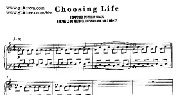 电影《时时刻刻》配乐 10. 选择 Choosing Life(钢琴谱) 菲利普·格拉斯(Philip Glass)