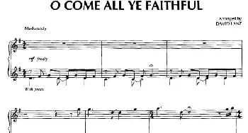 O Come All Ye Faithful(钢琴谱) [美]大卫·兰兹(David Lanz)