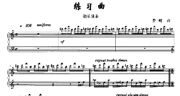 练习曲(钢琴谱)