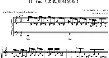 If You(钢琴谱) G-DRAGON P.K DEE.P作曲 文武贝钢琴改编版