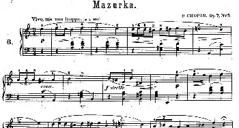 Mazurkas Op.7(钢琴谱) 肖邦-chopin