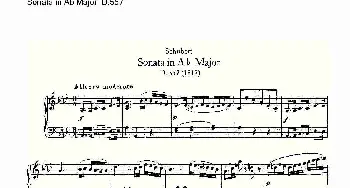 Sonata in Ab Major D.557(钢琴谱)