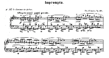Impromptu in D-flat Major Op.29(钢琴谱) 肖邦-chopin