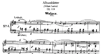 Albumblätter Op.124(钢琴谱) 罗伯特·舒曼