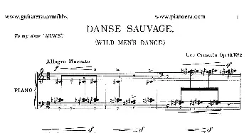 Danse Sauvage Op.13 No.2(钢琴谱) 里奥·奥恩斯坦(Leo Ornstein）