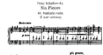 Six Pieces Op.51(钢琴谱) 彼得·伊利奇·柴可夫斯基