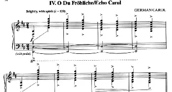 IV.O DU FROHLICHE／ECHO CAROL(钢琴谱)