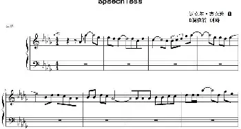 Speechless(钢琴谱) 迈克尔·杰克逊曲 D调流转制谱