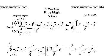 蓝色面具(钢琴谱) 高平