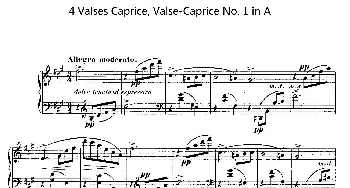 4 Valses Caprice(钢琴谱) 加布里埃尔·福雷