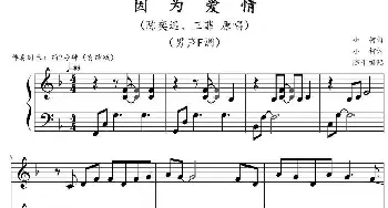 因为爱情(钢琴谱) 小柯曲 陈干