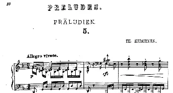 16 Preludes Op.9(钢琴谱) 狄奥多·柯希纳
