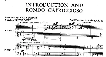 Introduction et Rondo Capriccioso Op.28(钢琴谱) 圣-桑原曲 德彪西改编