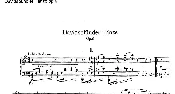 Davidsbundler Tanze Op.6(钢琴谱) 罗伯特·舒曼