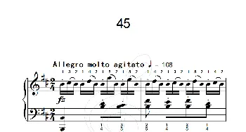 练习曲 45(钢琴谱)