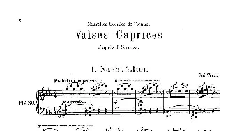 5 Valses Caprices(钢琴谱) 卡尔·陶西格