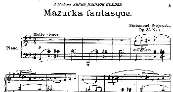 2首玛祖卡舞曲(钢琴谱) 西基斯蒙德·斯托霍夫斯