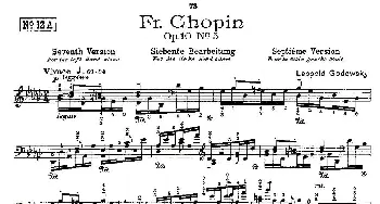 肖邦《练习曲》Fr.Chopin Op.10 No5-7(钢琴谱) Godowsky改编