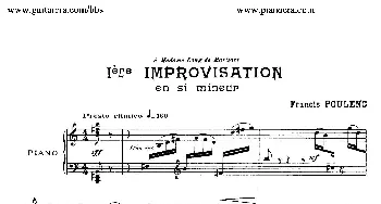 15 Improvisations(钢琴谱) 弗朗西斯·普朗克