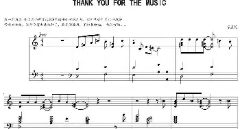 Thank you for the music(钢琴谱)