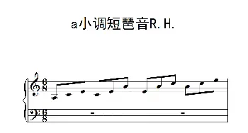 第一级 a小调短琶音R.H.(钢琴谱)