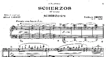 Scherzo No.1 in b Minor Op.20(钢琴谱) 肖邦-chopin