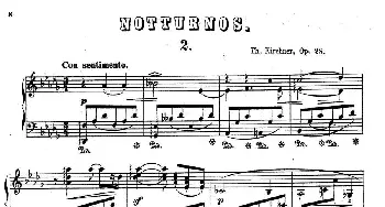 Nachtstücke Op·28(钢琴谱) 狄奥多·柯希纳