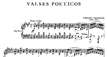 Valses Poéticos(钢琴谱) 恩里克·格拉那多斯(Enrique Granados）