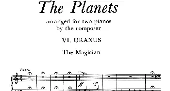 The Planets Op.32(钢琴谱) 古斯塔夫·迪奥多·霍尔斯特(Gustav Dheodore Holst)