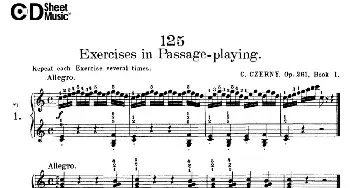 125 Exercises in Passage Playing Op.261(钢琴谱) 车尔尼