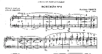 Scherzo No.4 in E Major Op.54(钢琴谱) 肖邦-chopin