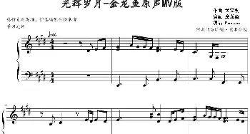 光辉岁月(钢琴谱) 黄家驹作曲 金龙鱼