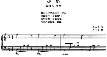 流行歌曲改编的钢琴曲 小小(钢琴谱)方文山 周杰伦