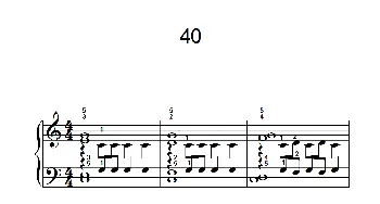 加强手指独立性的练习 40(钢琴谱)