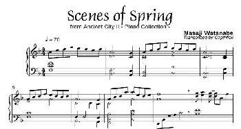 Scenes Of Spring(钢琴谱) 城之内·美莎