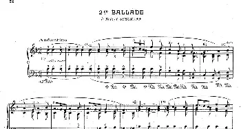 Ballade no.2 in F Major Op.38(钢琴谱) 肖邦-chopin