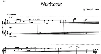 Nocturne(钢琴谱) [美]大卫·兰兹(David Lanz)