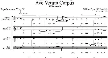 Ave Verum Corpus(钢琴谱)