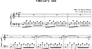 February Sea(钢琴谱) George Winston